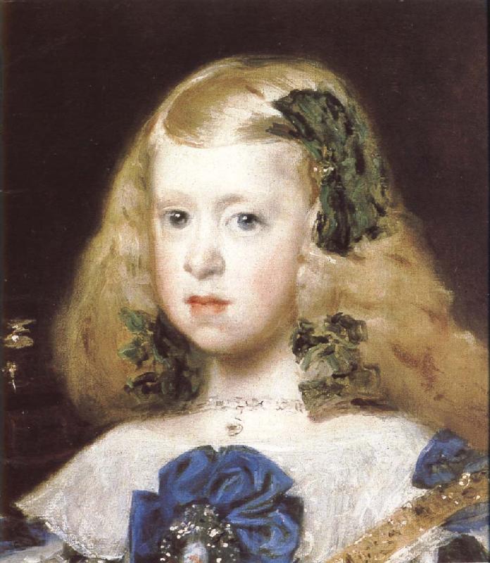 VELAZQUEZ, Diego Rodriguez de Silva y Detail of Princess Spain oil painting art